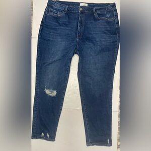 Vervet High Rise Distressed Stretch Denim Jeans Women’s 20